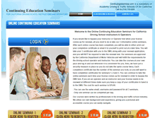 Tablet Screenshot of continuingedseminar.com